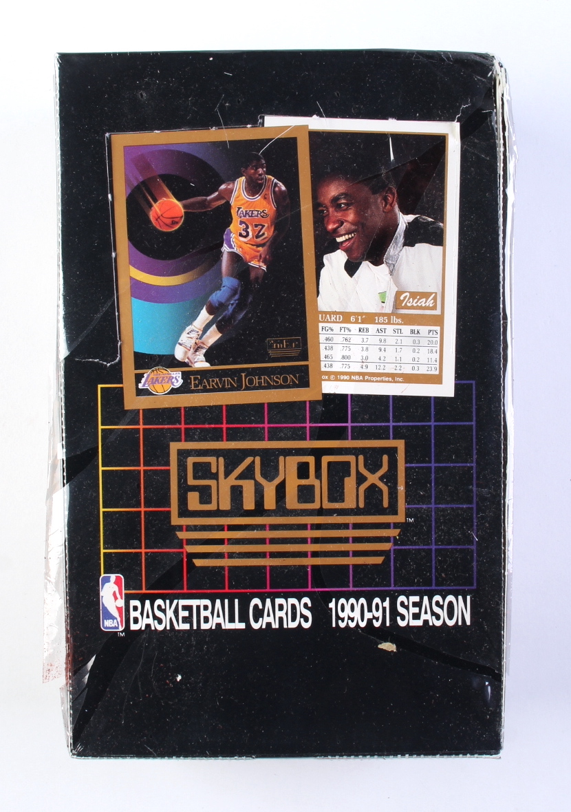 1990-91 Skybox Series 1 Basketball Hobby Box with (36) Packs at PristineAuction.com 1990-91 Skybox Series 1 Basketball Hobby Box with (36) Packs at PristineAuction.com