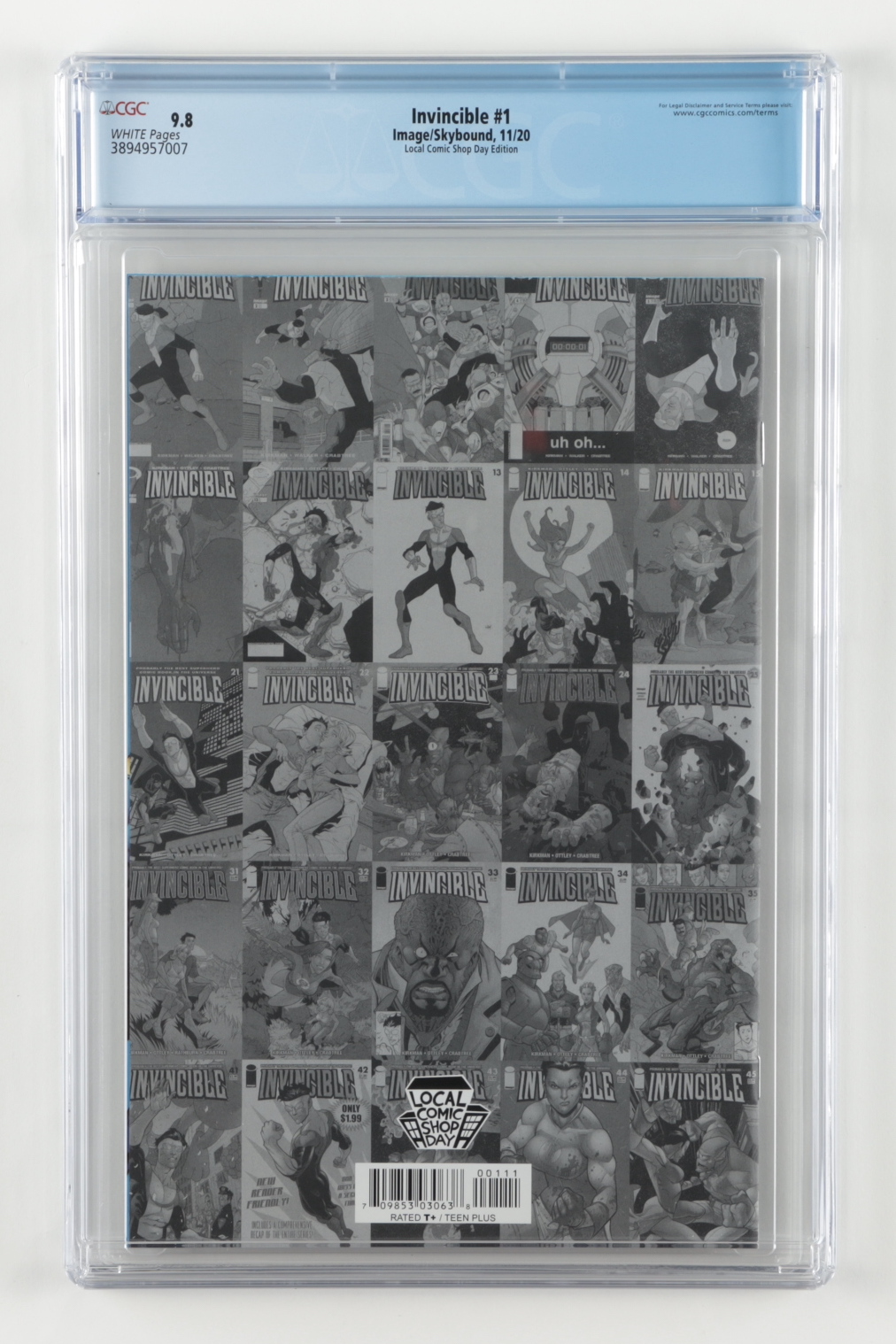 2020 "Invincible" Issue #1 Cory Walker Gold Foil Logo Variant Image Comic Book (CGC 9.8) at PristineAuction.com 2020 "Invincible" Issue #1 Cory Walker Gold Foil Logo Variant Image Comic Book (CGC 9.8) at PristineAuction.com