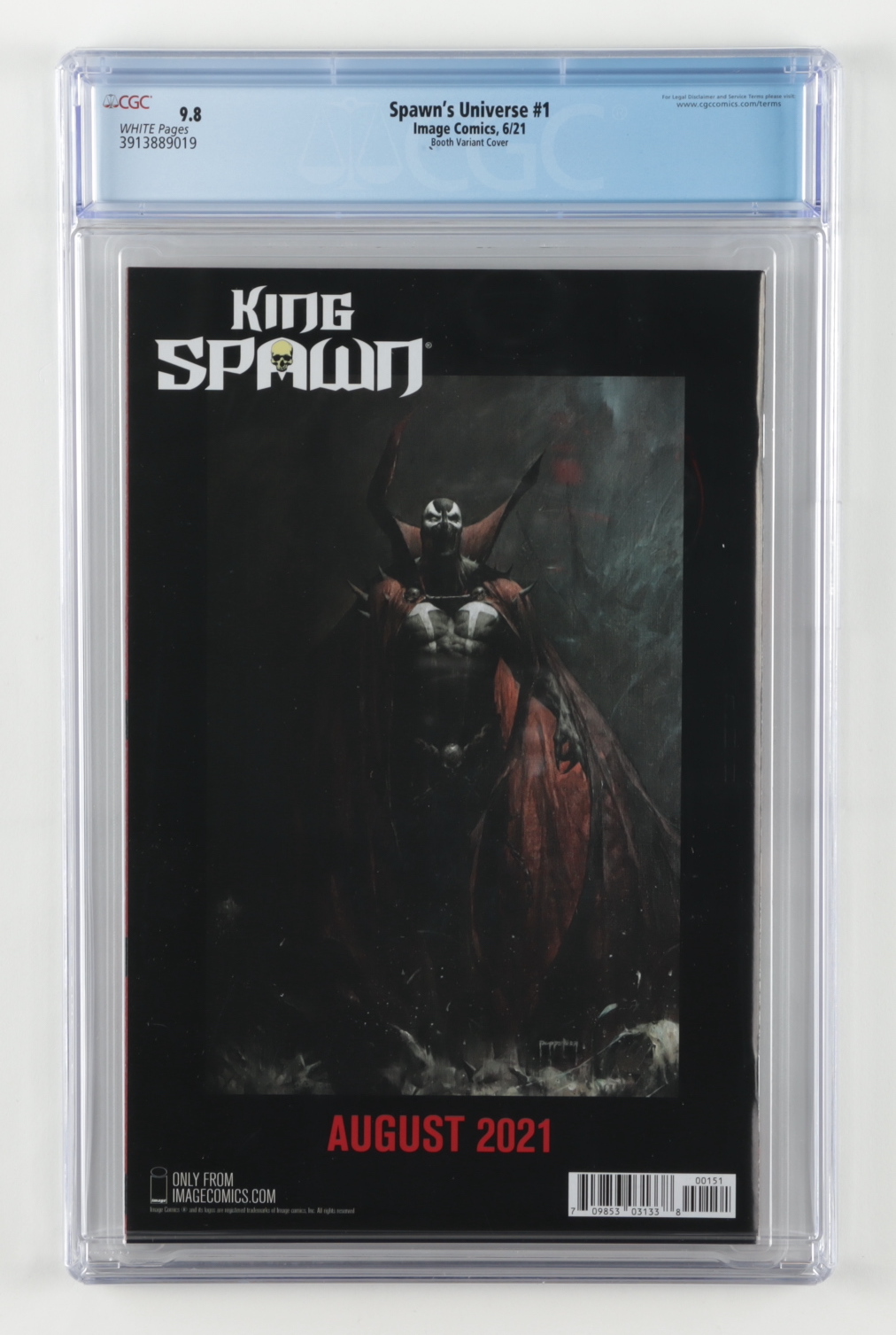 2021 "Spawn's Universe" Issue #1 Brett Booth & Todd McFarlane Variant ...