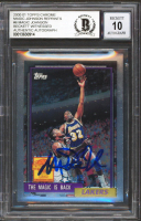 Magic Johnson Signed 2000-01 Topps Chrome Magic Johnson Reprints #6 (BGS) at PristineAuction.com