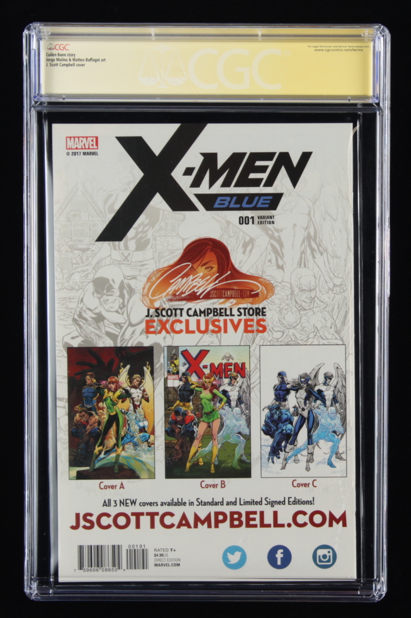 Stan Lee Signed 2017 "X-Men: Blue" Issue #1 Marvel Comic Book (CGC 9.8) at PristineAuction.com Stan Lee Signed 2017 "X-Men: Blue" Issue #1 Marvel Comic Book (CGC 9.8) at PristineAuction.com