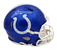 Jonathan Taylor Signed Colts Full-Size Authentic On-Field Flash Alternate Speed Helmet (Fanatics) at PristineAuction.com