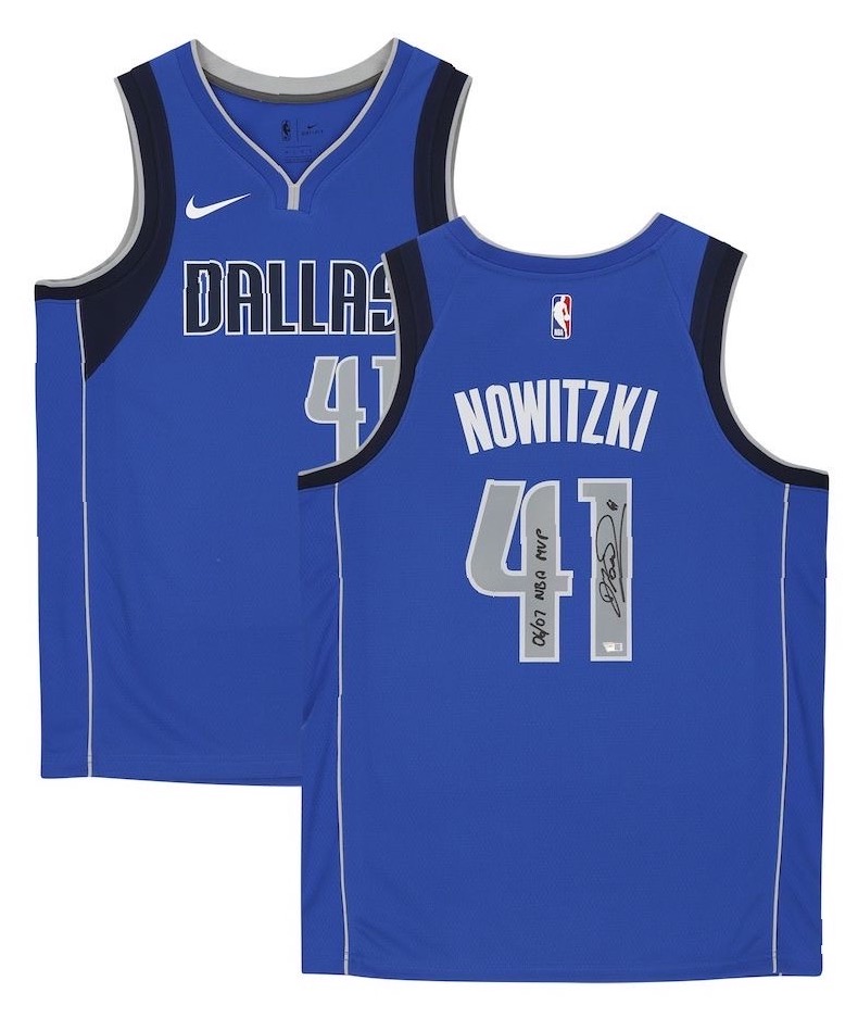 Dirk Nowitzki Signed Mavericks Jersey Inscribed "06/07 NBA MVP" (Fanatics) at PristineAuction.com Dirk Nowitzki Signed Mavericks Jersey Inscribed "06/07 NBA MVP" (Fanatics) at PristineAuction.com