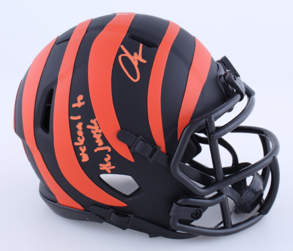 Chad Johnson Signed Bengals Eclipse Alternate Speed Mini Helmet