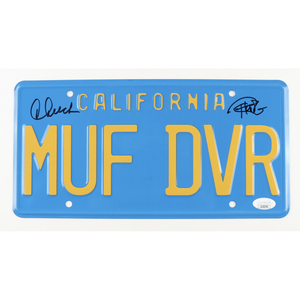 Cheech Marin Tommy Chong Signed Up In Smoke 6x12 License Plate JSA