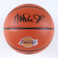 Magic Johnson Signed NBA Lakers Logo Game Ball Series Basketball