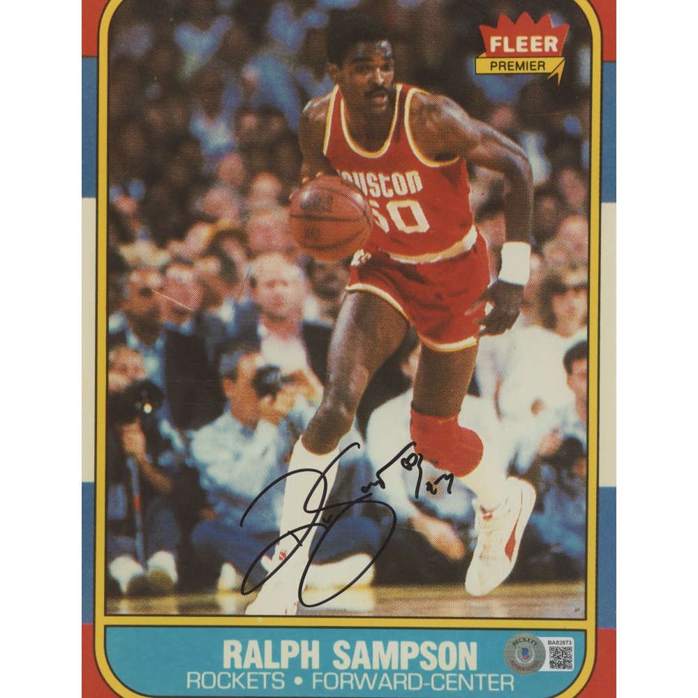 Ralph Sampson Signed Rockets 8x10 Photo (Beckett) | Pristine Auction