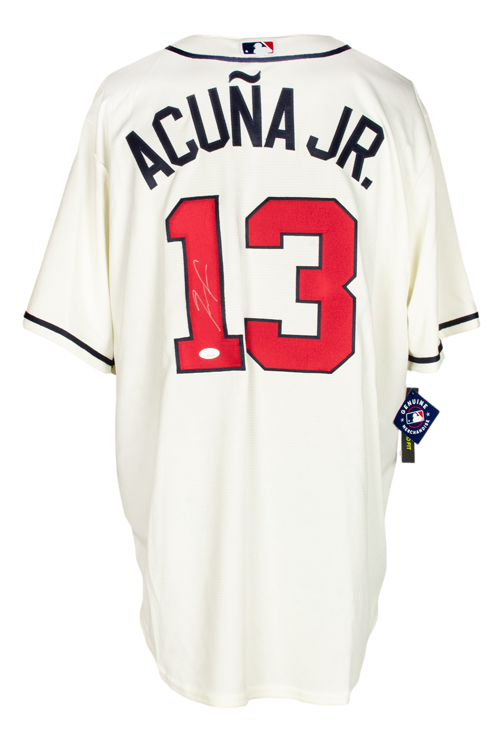Ronald Acuna Jr. Signed Braves Nike Jersey (JSA) (See Description) at PristineAuction.com Ronald Acuna Jr. Signed Braves Nike Jersey (JSA) (See Description) at PristineAuction.com