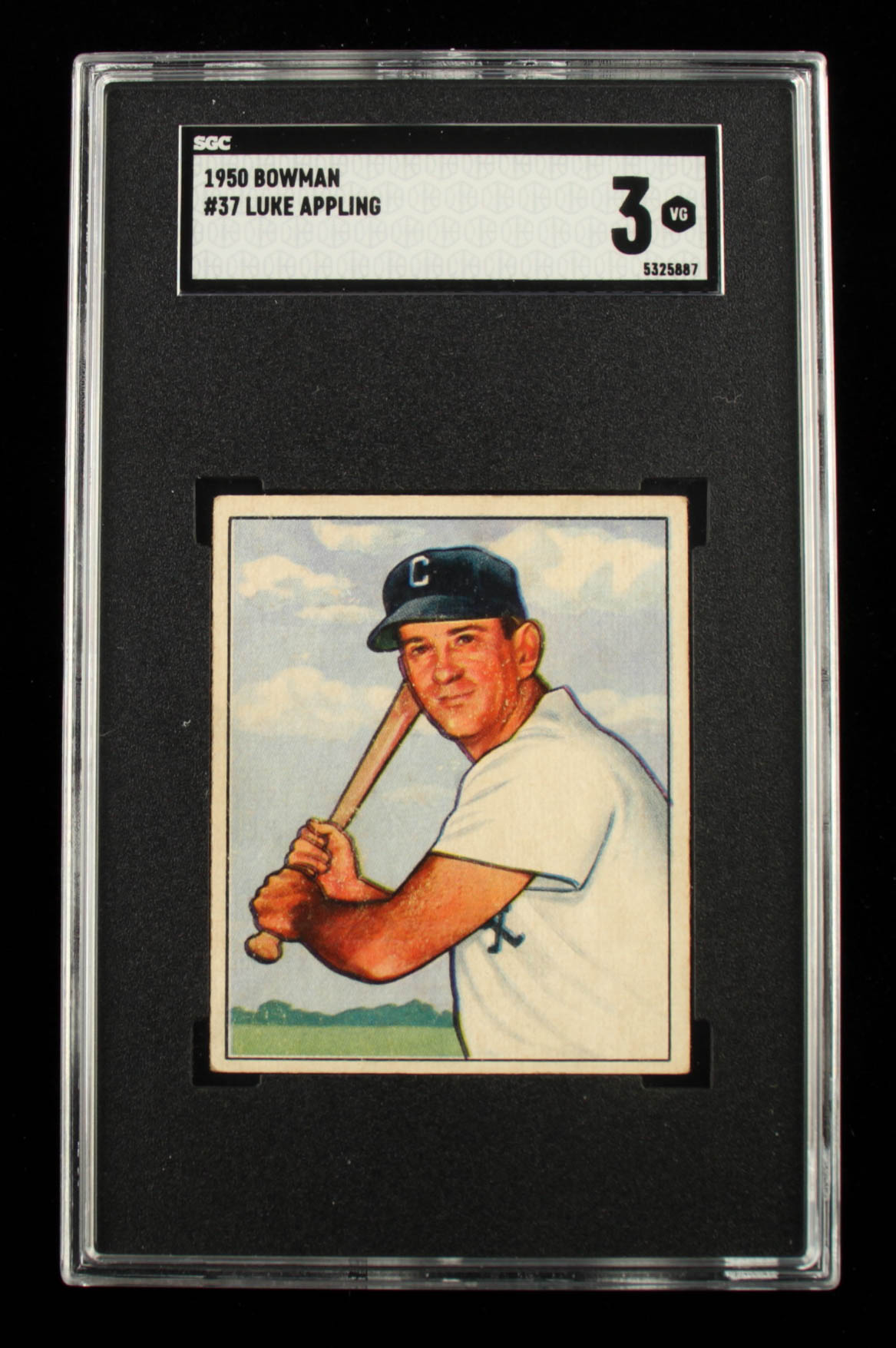 Luke Appling 1950 Bowman #37 (SGC 3) at PristineAuction.com Luke Appling 1950 Bowman #37 (SGC 3) at PristineAuction.com