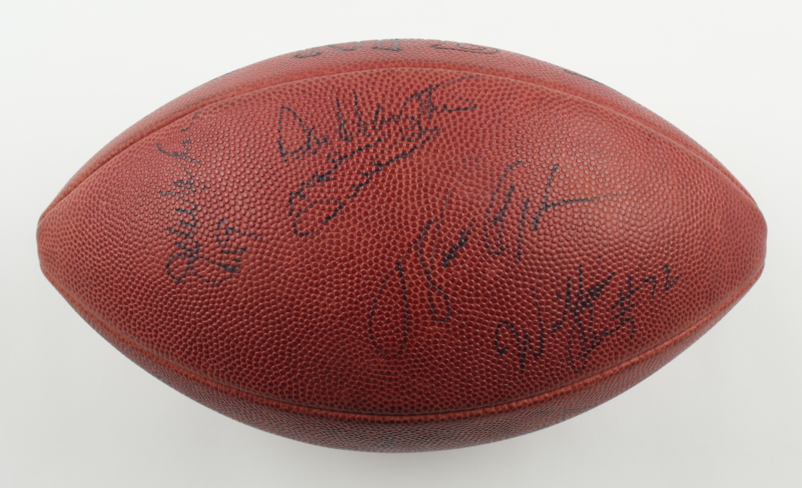 1985 Bears Official NFL Game Football Team-Signed By (8) with Mike Ditka, Walter Payton, Richard Dent, Dan Hampton Inscribed "85-86 Bears" (PSA) at PristineAuction.com 1985 Bears Official NFL Game Football Team-Signed By (8) with Mike Ditka, Walter Payton, Richard Dent, Dan Hampton Inscribed "85-86 Bears" (PSA) at PristineAuction.com