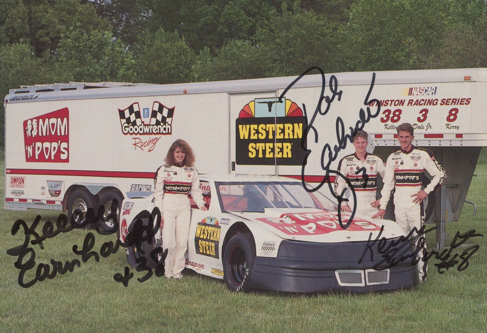 Dale Earnhardt Jr., Kerry Earnhardt, & Kelley Earnhardt Signed NASCAR