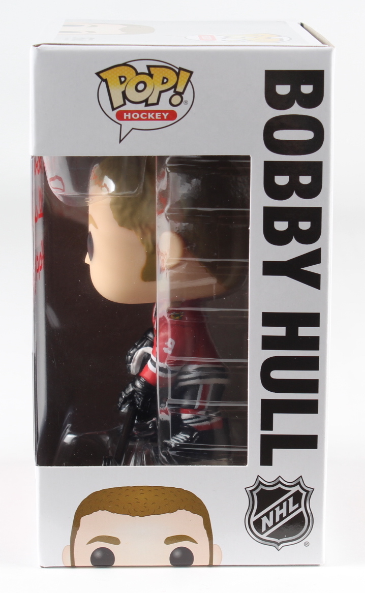Bobby Hull Signed Blackhawks #66 Hockey Funko Pop! Vinyl Figure Inscribed "HOF 1983" (Schwartz Sports) at PristineAuction.com Bobby Hull Signed Blackhawks #66 Hockey Funko Pop! Vinyl Figure Inscribed "HOF 1983" (Schwartz Sports) at PristineAuction.com