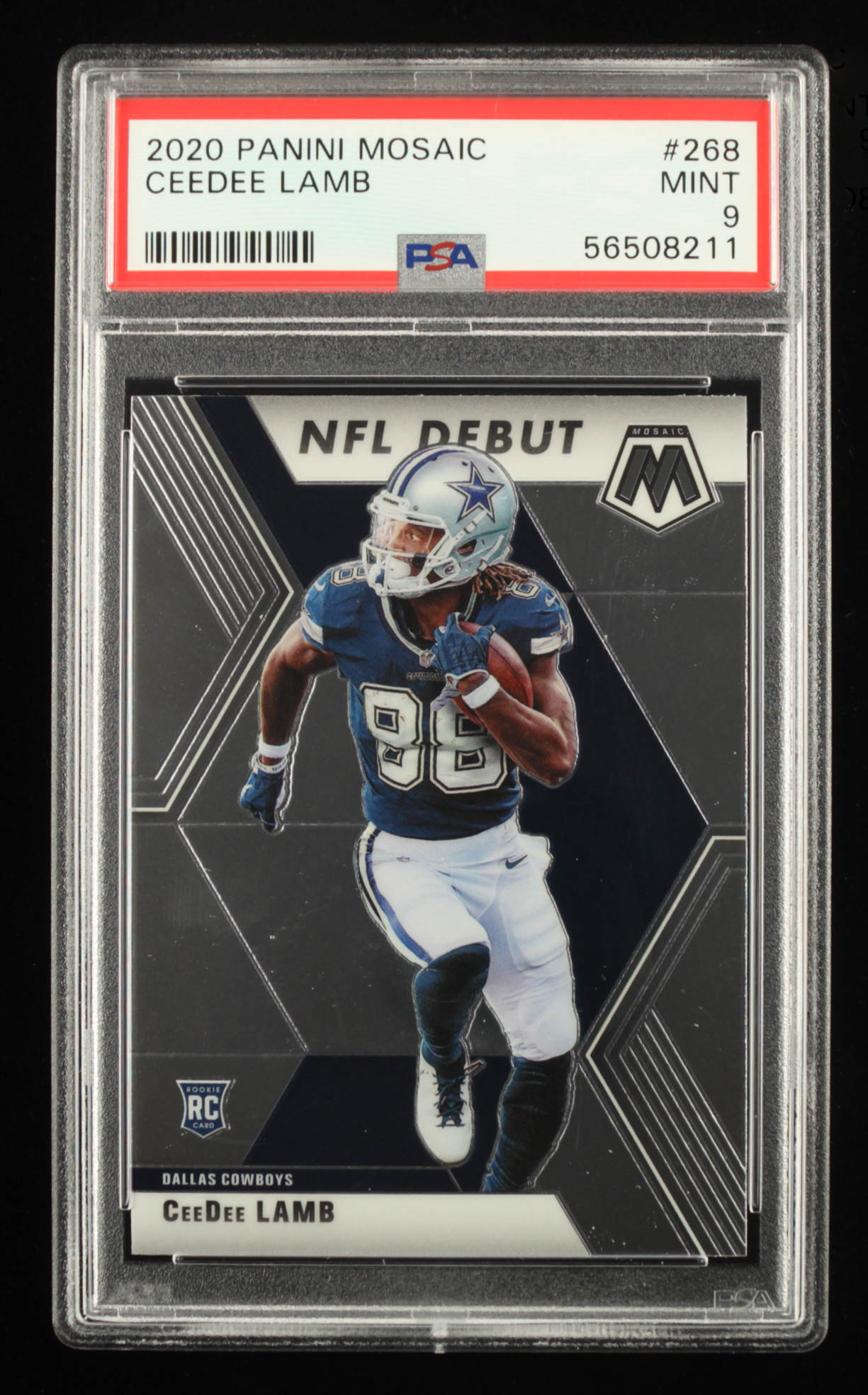 CeeDee Lamb 2020 Panini Mosaic #268 DEB (PSA 9) at PristineAuction.com CeeDee Lamb 2020 Panini Mosaic #268 DEB (PSA 9) at PristineAuction.com