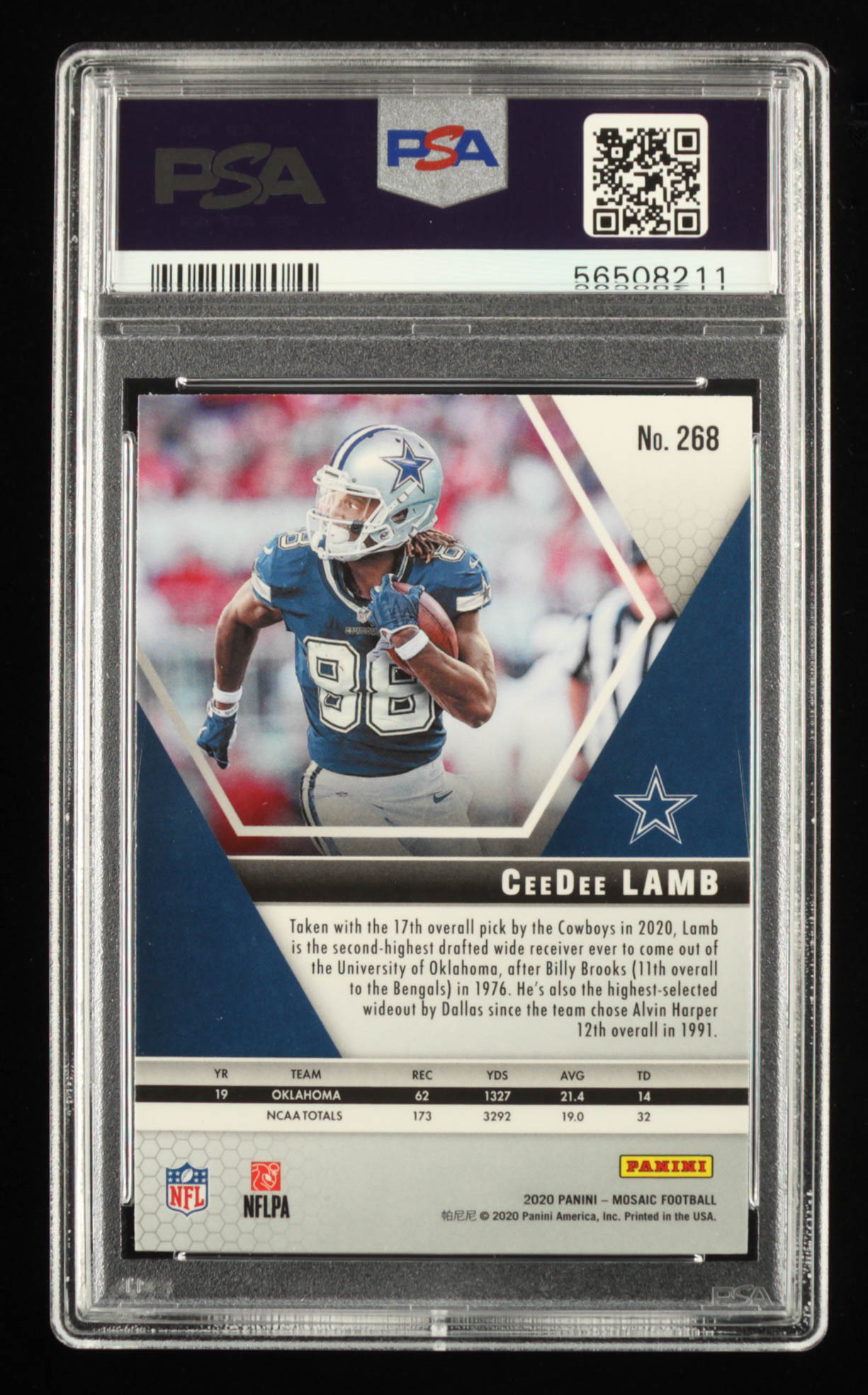 CeeDee Lamb 2020 Panini Mosaic #268 DEB (PSA 9) at PristineAuction.com CeeDee Lamb 2020 Panini Mosaic #268 DEB (PSA 9) at PristineAuction.com