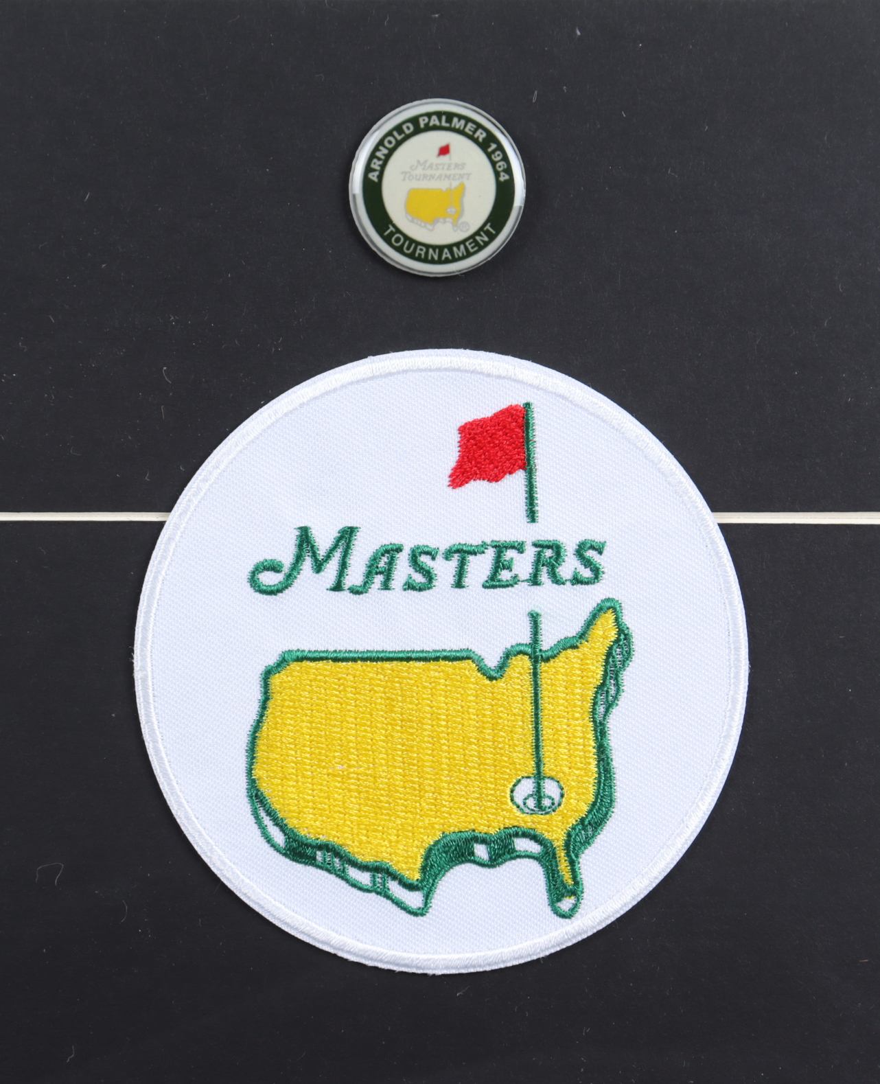 Ben Hogan & Arnold Palmer Augusta National Masters 18x20 Custom Framed Photo with Masters Pin, Patch, & Scorecard at PristineAuction.com Ben Hogan & Arnold Palmer Augusta National Masters 18x20 Custom Framed Photo with Masters Pin, Patch, & Scorecard at PristineAuction.com