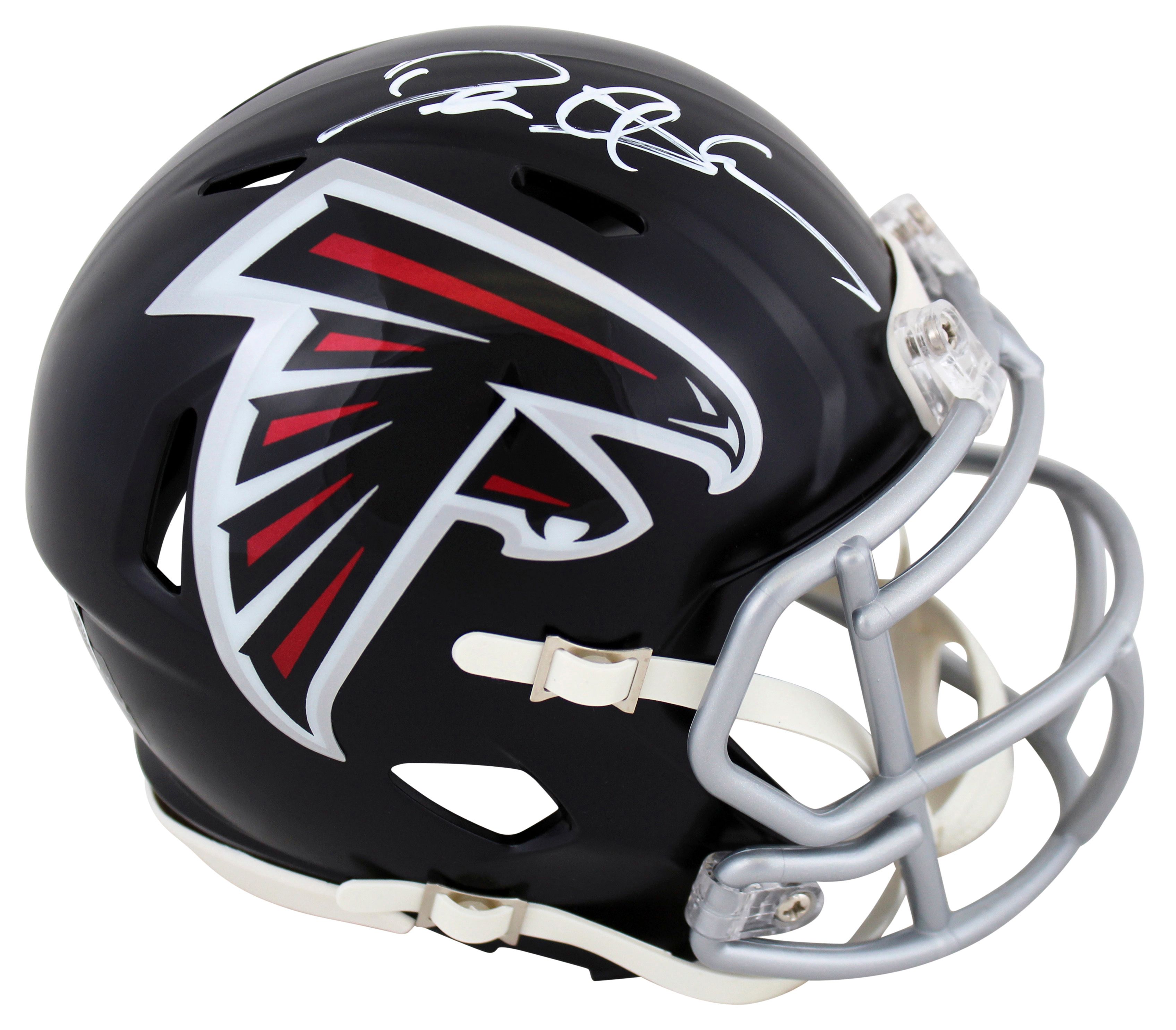Deion Sanders Signed Falcons Speed Mini Helmet (Beckett) at PristineAuction.com Deion Sanders Signed Falcons Speed Mini Helmet (Beckett) at PristineAuction.com