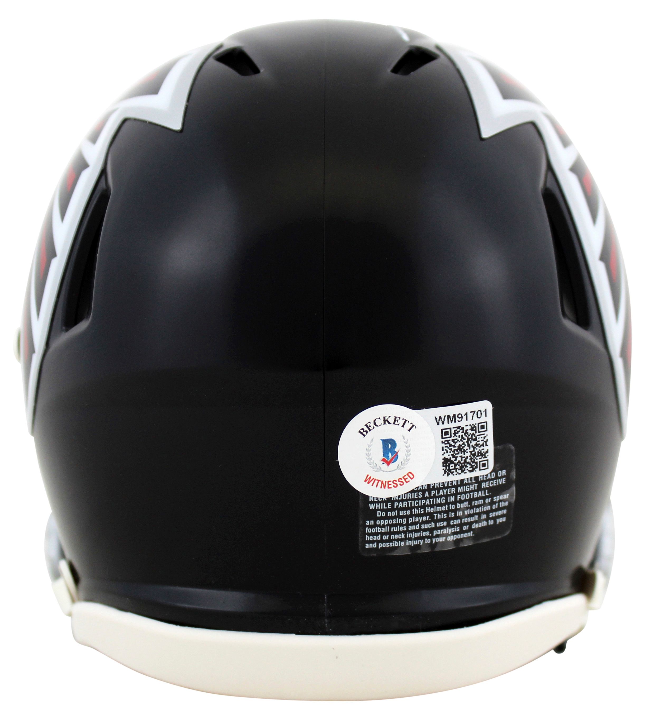 Deion Sanders Signed Falcons Speed Mini Helmet (Beckett) at PristineAuction.com Deion Sanders Signed Falcons Speed Mini Helmet (Beckett) at PristineAuction.com