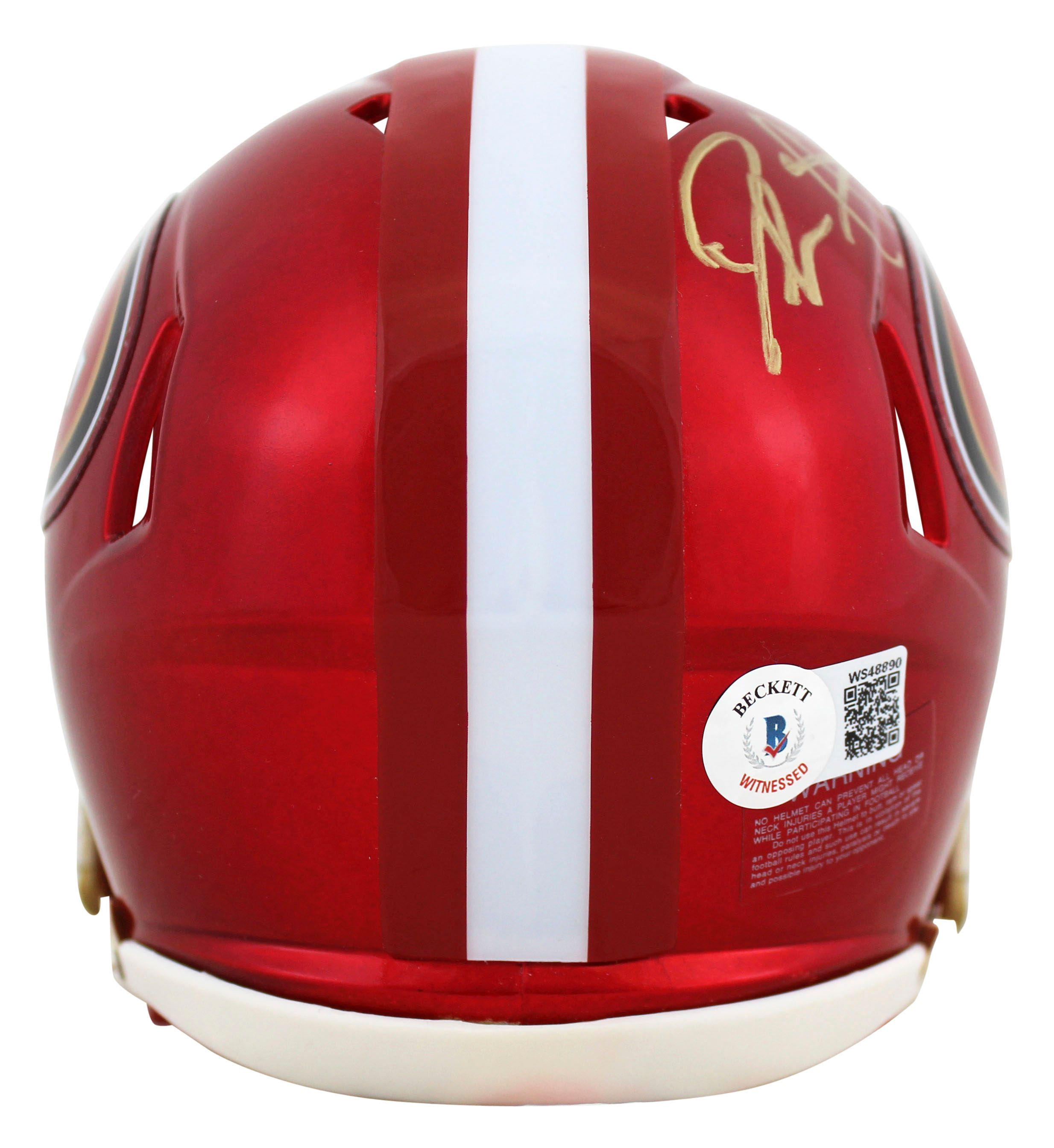 Deion Sanders Signed 49ers Flash Alternate Speed Mini Helmet (Beckett) at PristineAuction.com Deion Sanders Signed 49ers Flash Alternate Speed Mini Helmet (Beckett) at PristineAuction.com