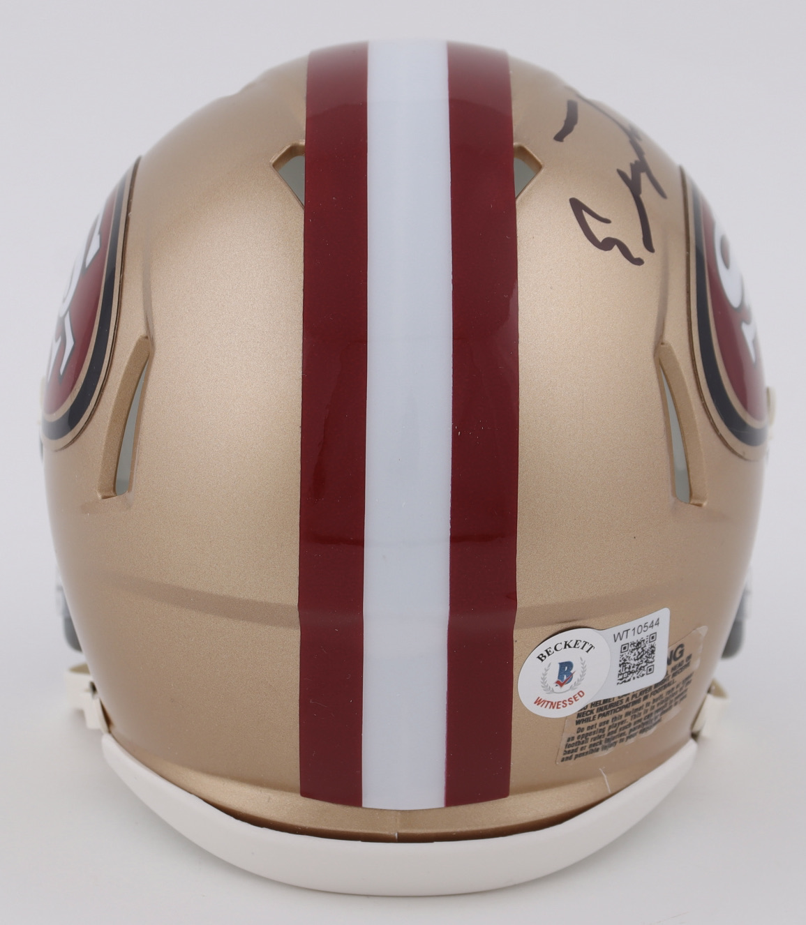 Elijah Mitchell Signed 49ers Speed Mini Helmet (Beckett) at PristineAuction.com Elijah Mitchell Signed 49ers Speed Mini Helmet (Beckett) at PristineAuction.com