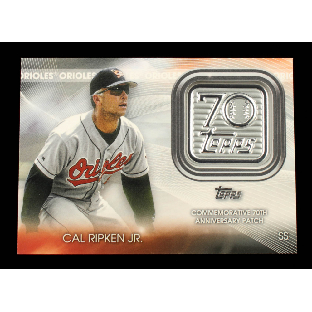 Cal Ripken Jr. 2021 Topps 70th Anniversary Commemorative Logo Patches ...