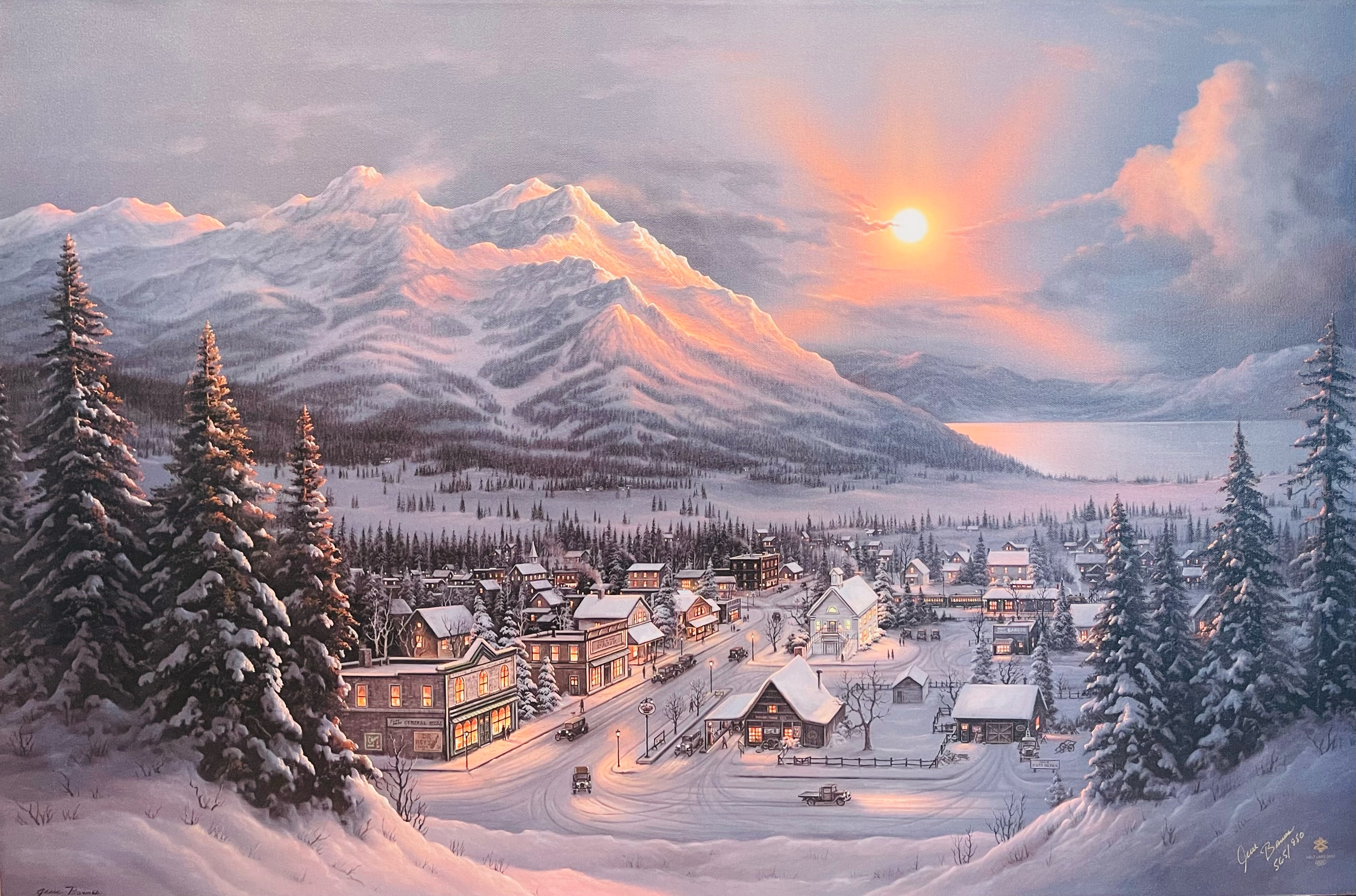 Jesse Barnes Signed LE "Pursuit of a Dream" 24x36 Giclee on Canvas (Barnes) at PristineAuction.com Jesse Barnes Signed LE "Pursuit of a Dream" 24x36 Giclee on Canvas (Barnes) at PristineAuction.com