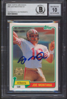 Joe Montana Signed 2001 Topps Archives #40/1981 (BGS) at PristineAuction.com