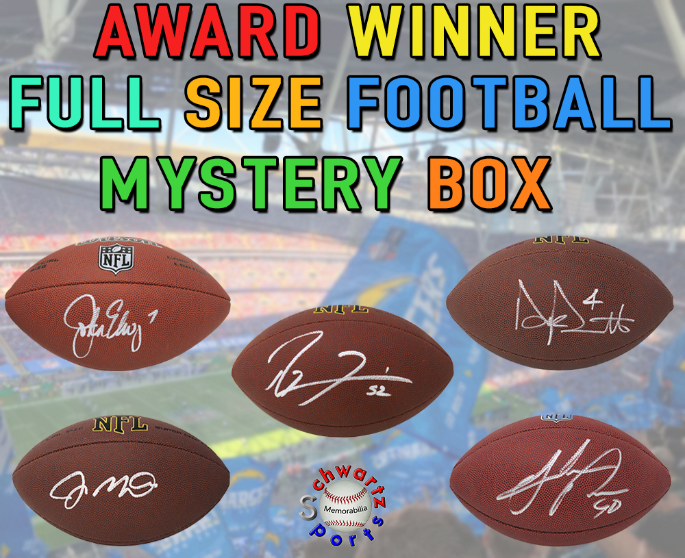 Schwartz Sports Football AWARD WINNER FullSize Football Signed Mystery