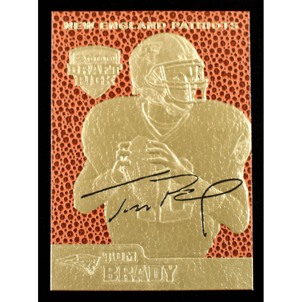 Tom Brady 2006 Merrick Mint Feel The Game Draft Picks 23Kt Gold Card