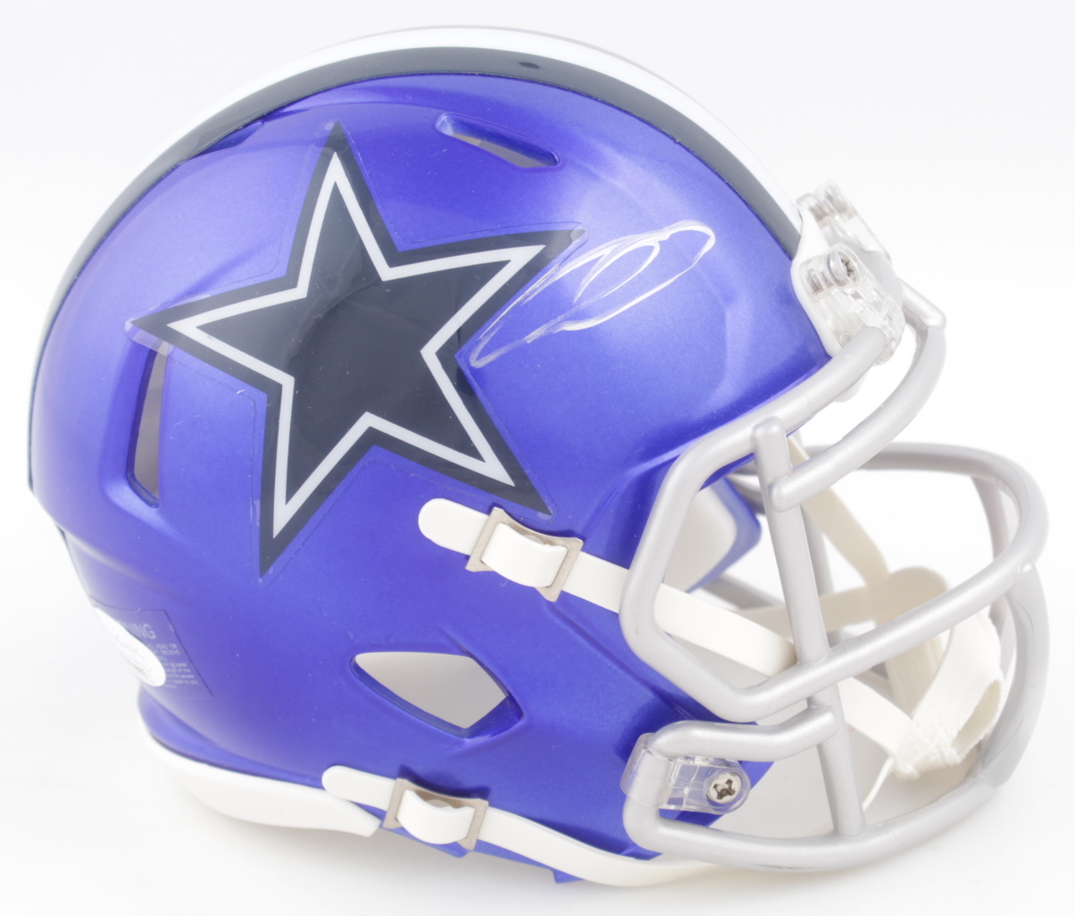 CeeDee Lamb Signed Cowboys Flash Alternate Speed Mini Helmet (JSA) at PristineAuction.com CeeDee Lamb Signed Cowboys Flash Alternate Speed Mini Helmet (JSA) at PristineAuction.com