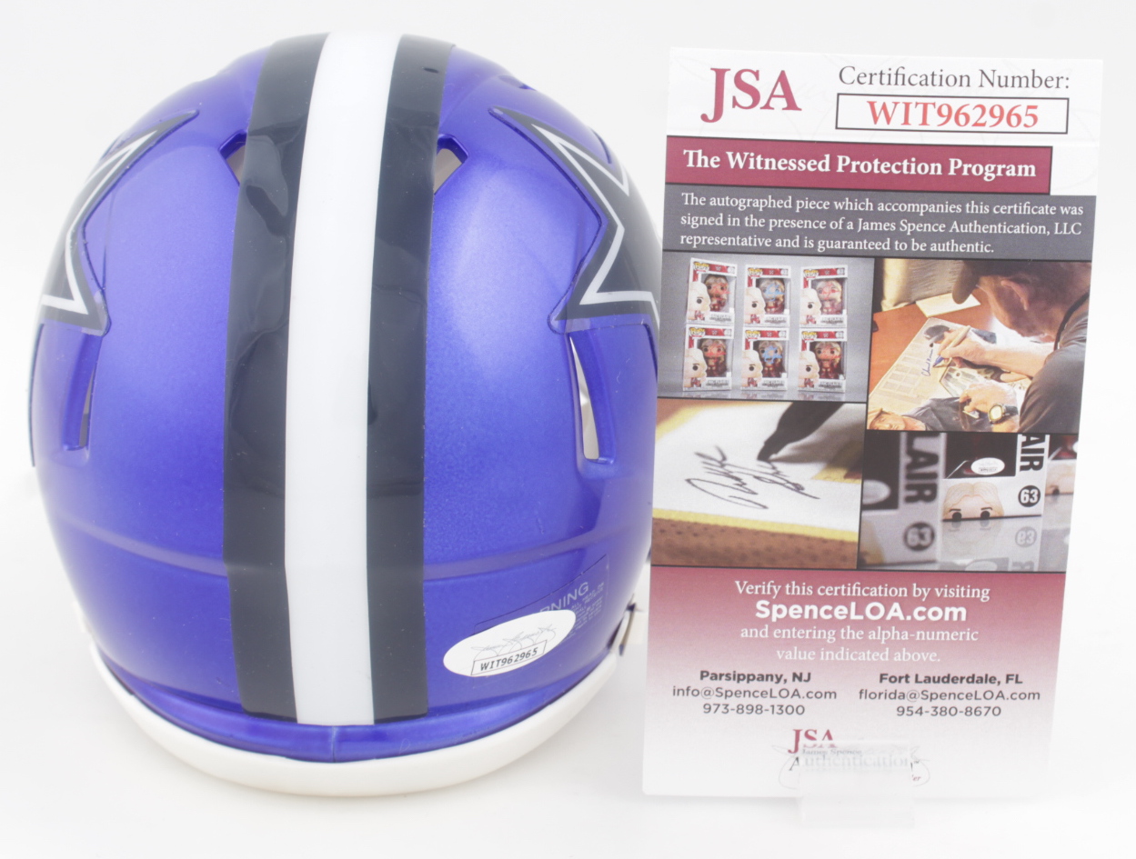 CeeDee Lamb Signed Cowboys Flash Alternate Speed Mini Helmet (JSA) at PristineAuction.com CeeDee Lamb Signed Cowboys Flash Alternate Speed Mini Helmet (JSA) at PristineAuction.com