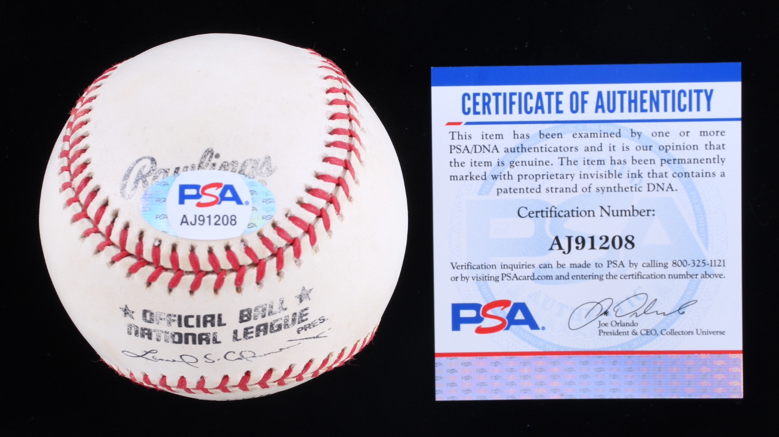 Billy Wagner Signed ONL Baseball (PSA) at PristineAuction.com Billy Wagner Signed ONL Baseball (PSA) at PristineAuction.com