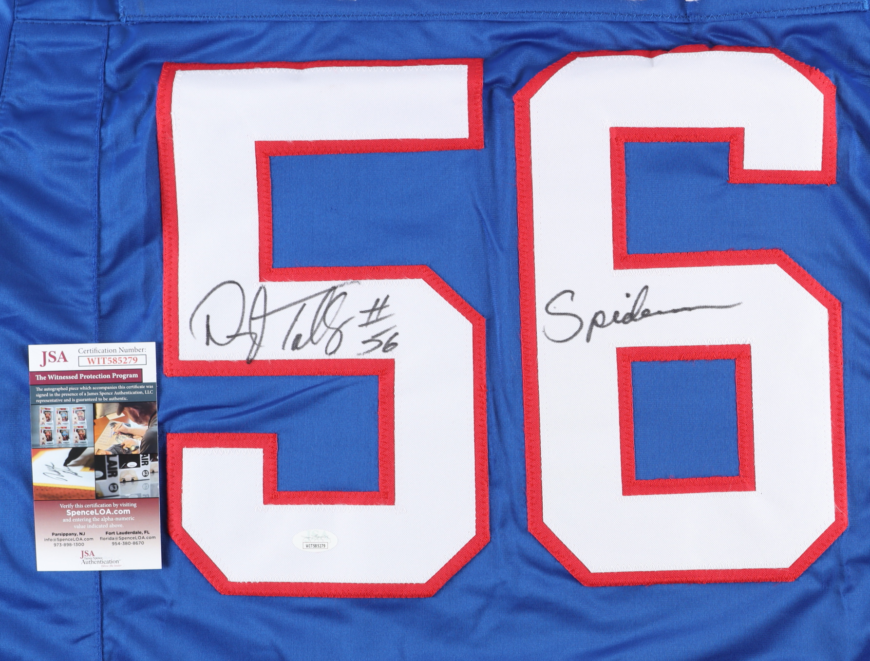 Darryl Talley Signed Jersey Inscribed "Spiderman" (JSA) at PristineAuction.com Darryl Talley Signed Jersey Inscribed "Spiderman" (JSA) at PristineAuction.com