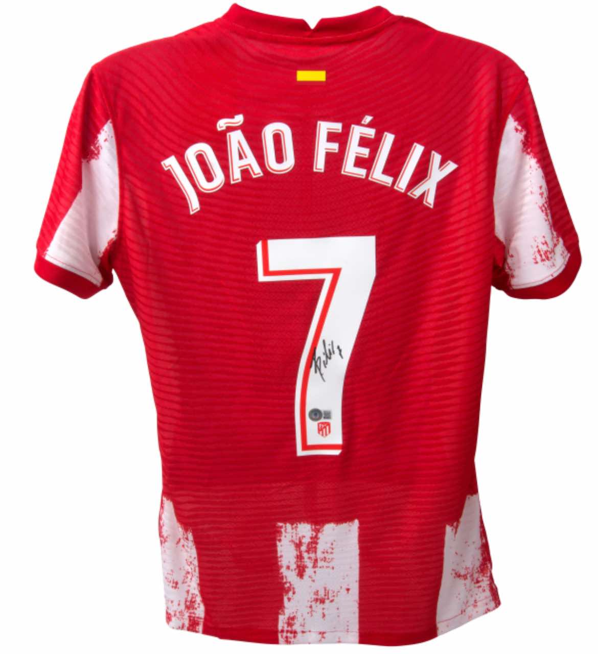 Joao Felix Signed Atletico Madrid Jersey (Beckett) at PristineAuction.com Joao Felix Signed Atletico Madrid Jersey (Beckett) at PristineAuction.com