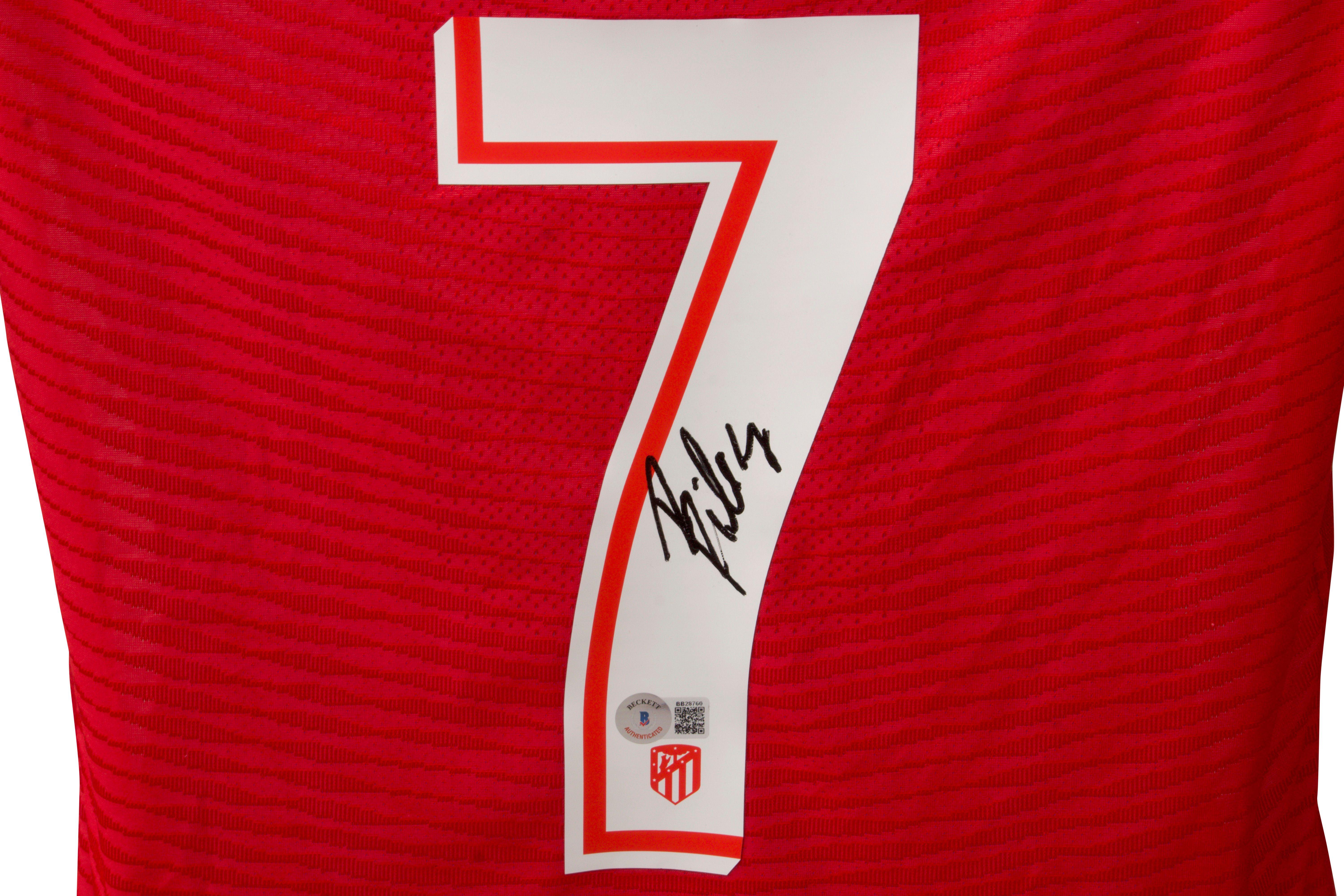 Joao Felix Signed Atletico Madrid Jersey (Beckett) at PristineAuction.com Joao Felix Signed Atletico Madrid Jersey (Beckett) at PristineAuction.com