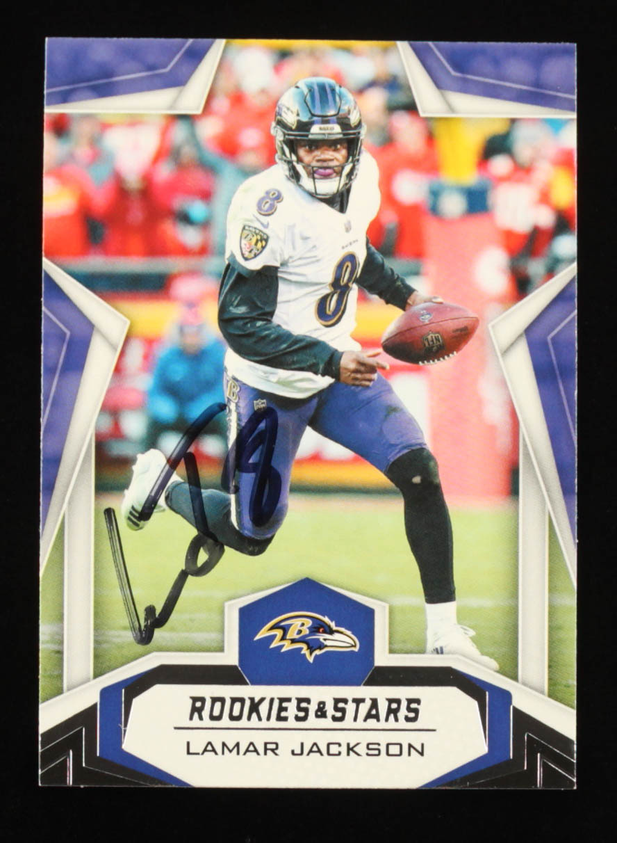 Lamar Jackson Signed 2019 Rookies and Stars #5 RC (JSA) at PristineAuction.com Lamar Jackson Signed 2019 Rookies and Stars #5 RC (JSA) at PristineAuction.com