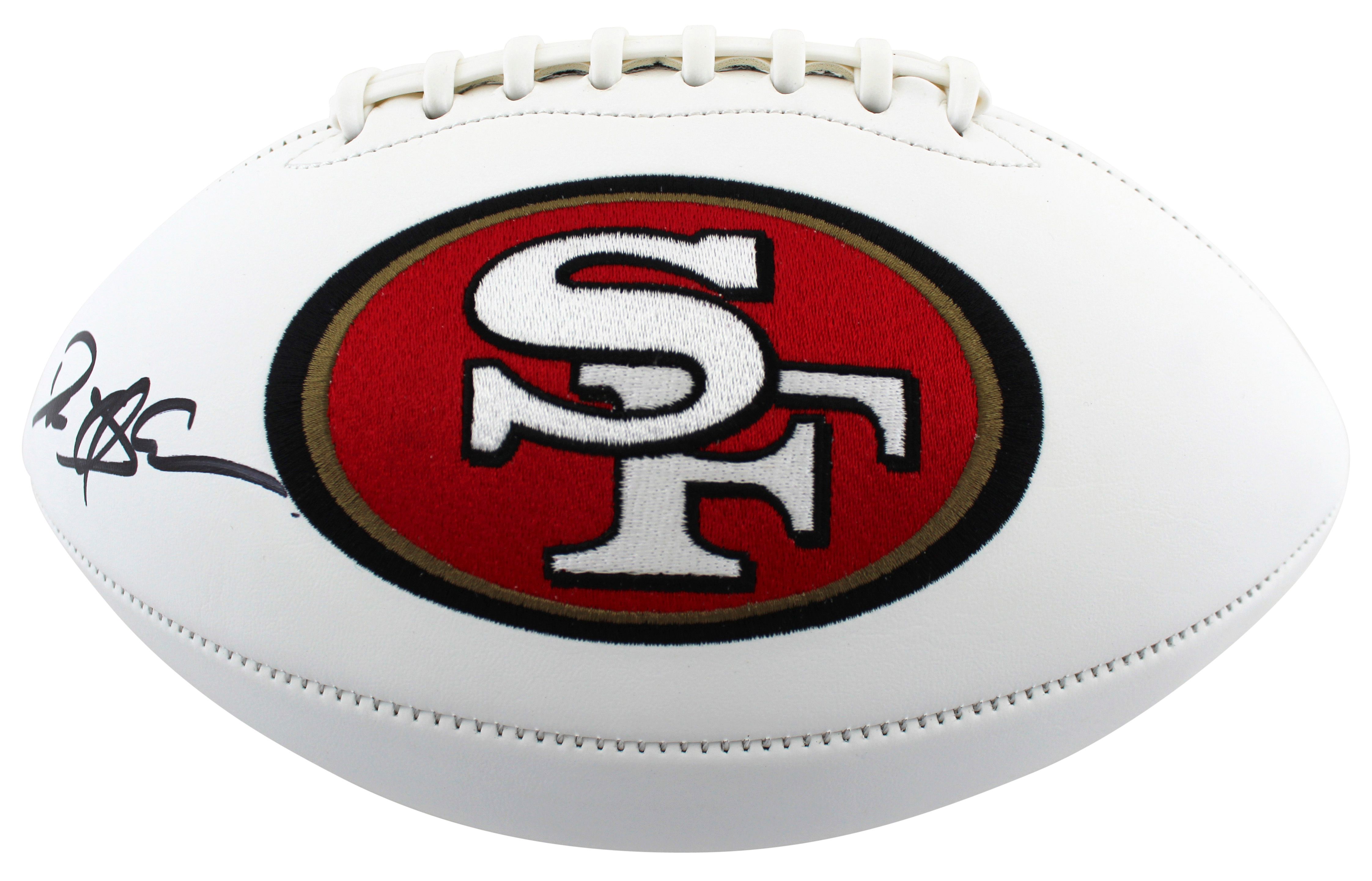 Deion Sanders Signed 49ers Logo Football (Beckett) at PristineAuction.com Deion Sanders Signed 49ers Logo Football (Beckett) at PristineAuction.com