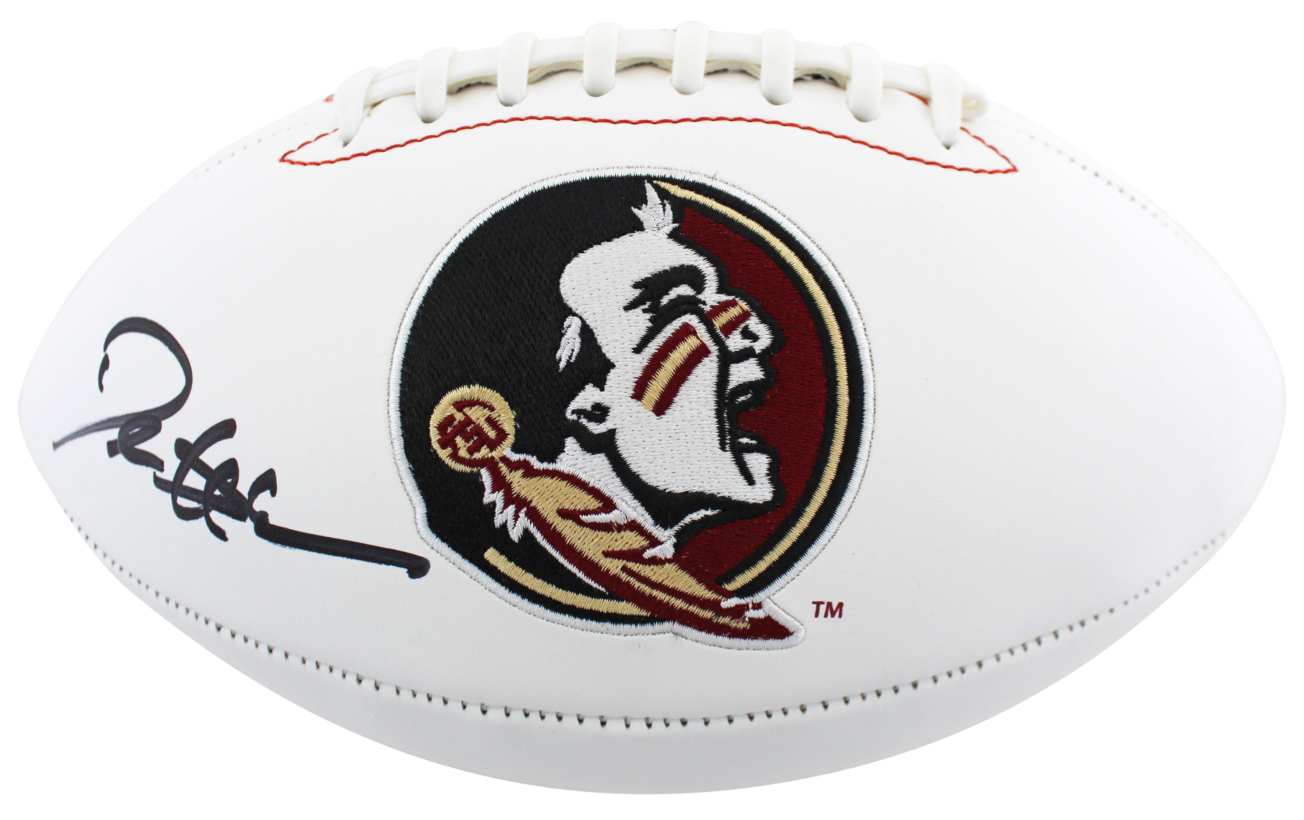 Deion Sanders Signed Florida State Seminoles Logo Football (Beckett) at PristineAuction.com Deion Sanders Signed Florida State Seminoles Logo Football (Beckett) at PristineAuction.com