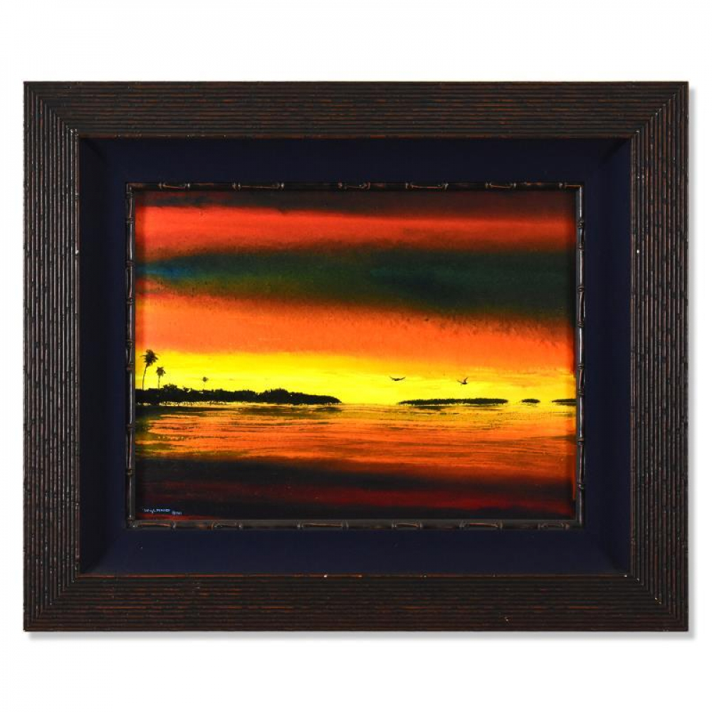 Wyland Signed "Keys 2" 29x35 Custom Framed Original Oil Painting on