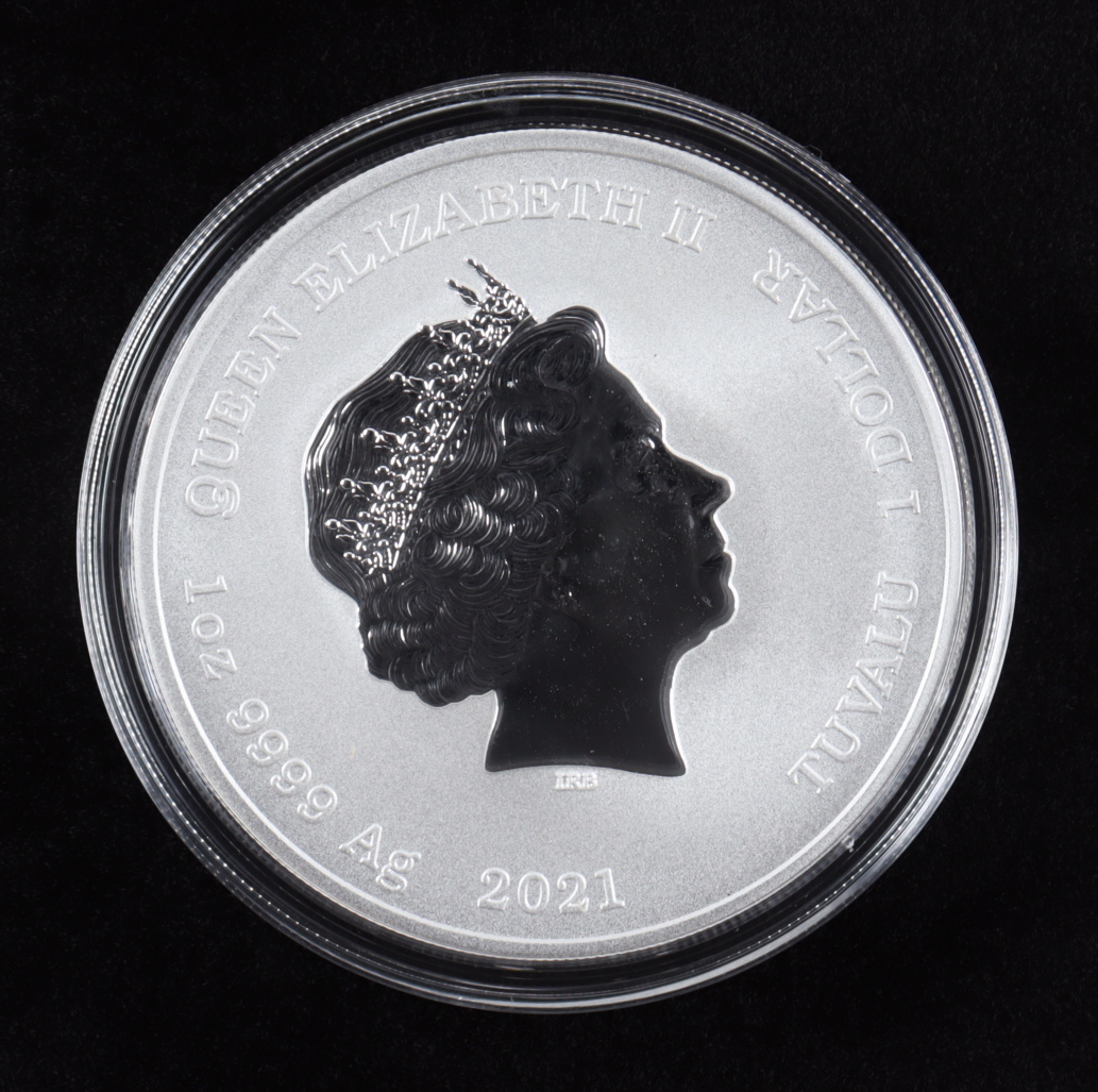 2021-P Tuvalu 1oz "The Simpsons" Marge & Maggie Silver Coin at PristineAuction.com 2021-P Tuvalu 1oz "The Simpsons" Marge & Maggie Silver Coin at PristineAuction.com