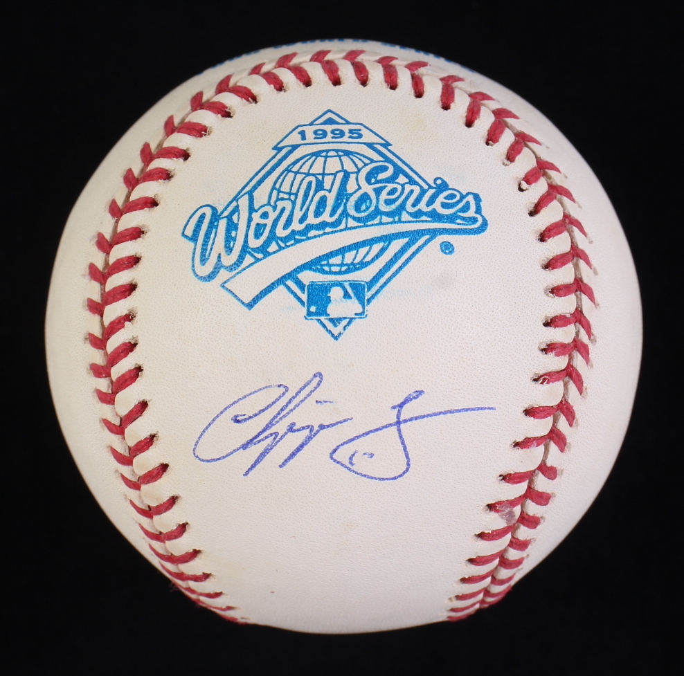 Chipper Jones Signed 1995 World Series Logo Baseball (PSA) at PristineAuction.com Chipper Jones Signed 1995 World Series Logo Baseball (PSA) at PristineAuction.com