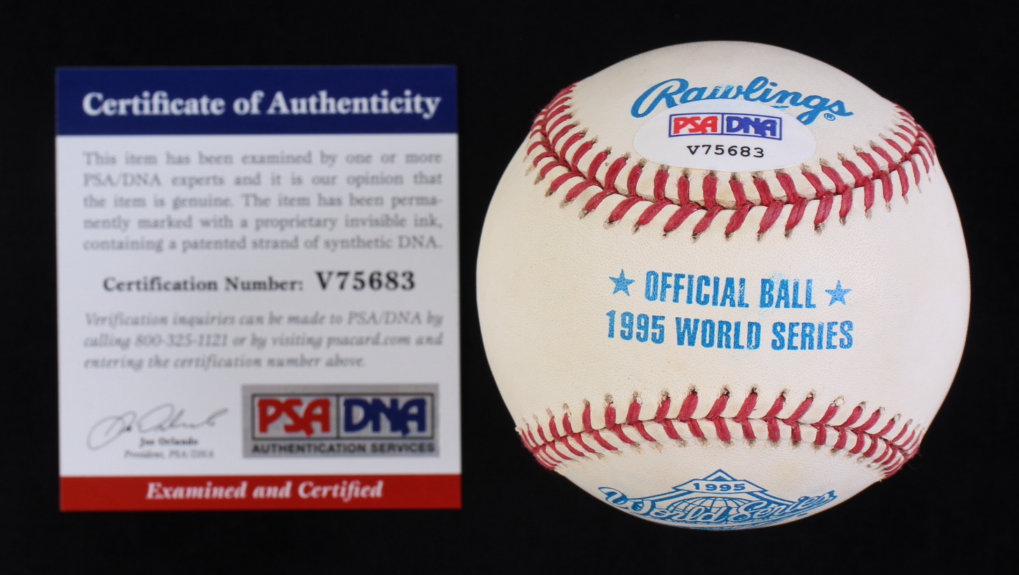 Chipper Jones Signed 1995 World Series Logo Baseball (PSA) at PristineAuction.com Chipper Jones Signed 1995 World Series Logo Baseball (PSA) at PristineAuction.com