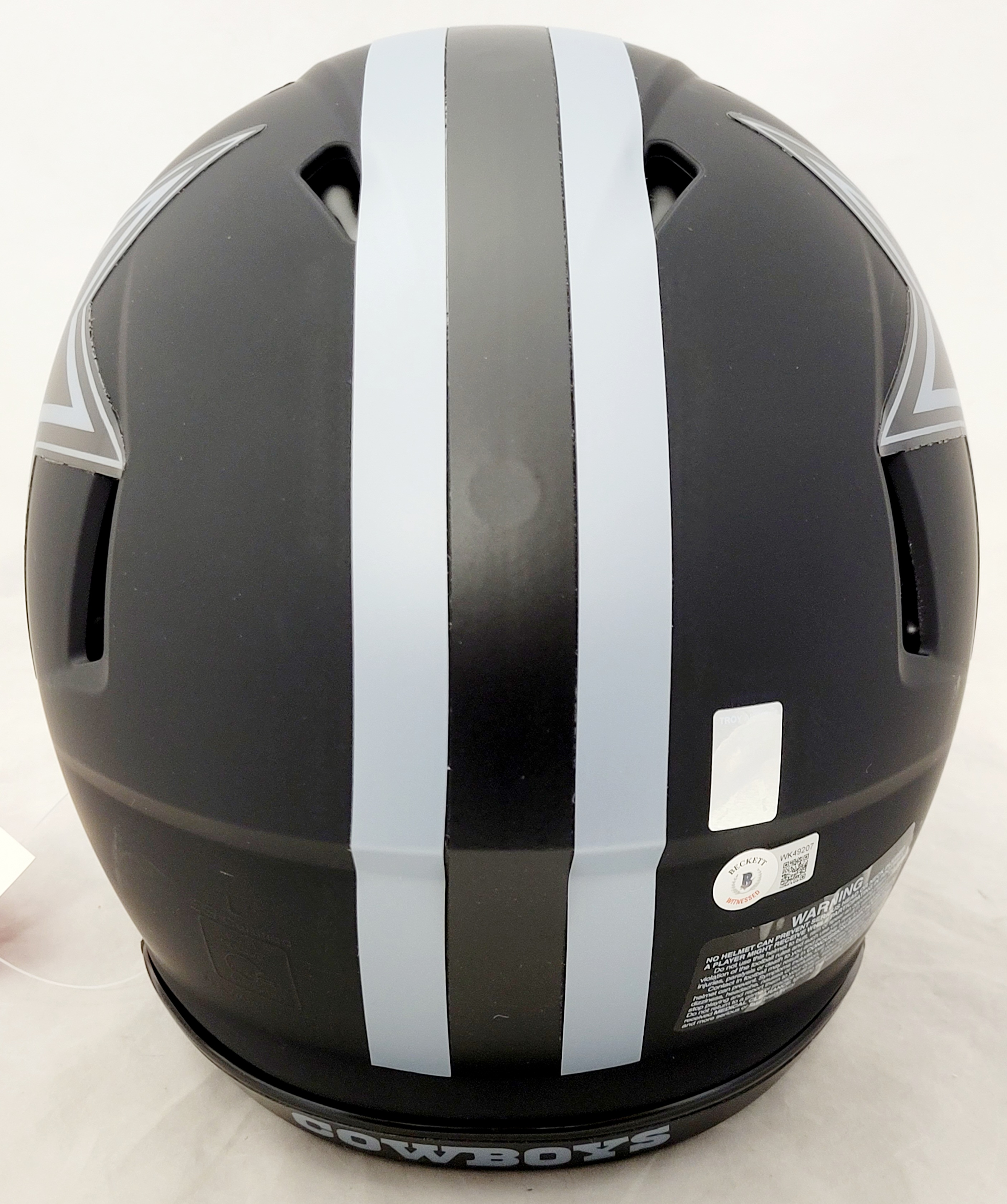 Troy Aikman Signed Cowboys Full-Size Authentic On-Field Eclipse Alternate Speed Helmet (Beckett & Aikman) at PristineAuction.com Troy Aikman Signed Cowboys Full-Size Authentic On-Field Eclipse Alternate Speed Helmet (Beckett & Aikman) at PristineAuction.com