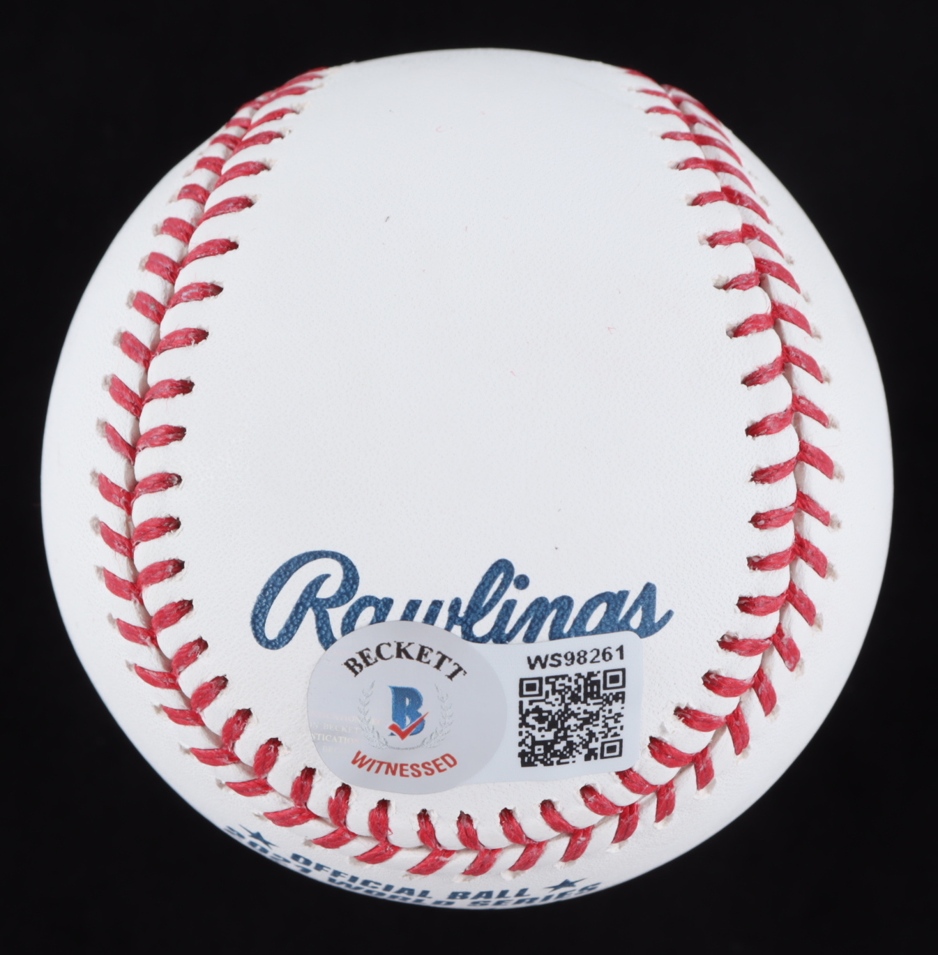 Austin Riley Signed Austin Riley Signed 2021 World Series Logo Baseball (Beckett ...