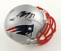 Damien Harris Signed Patriots Speed Mini Helmet (Beckett) at PristineAuction.com