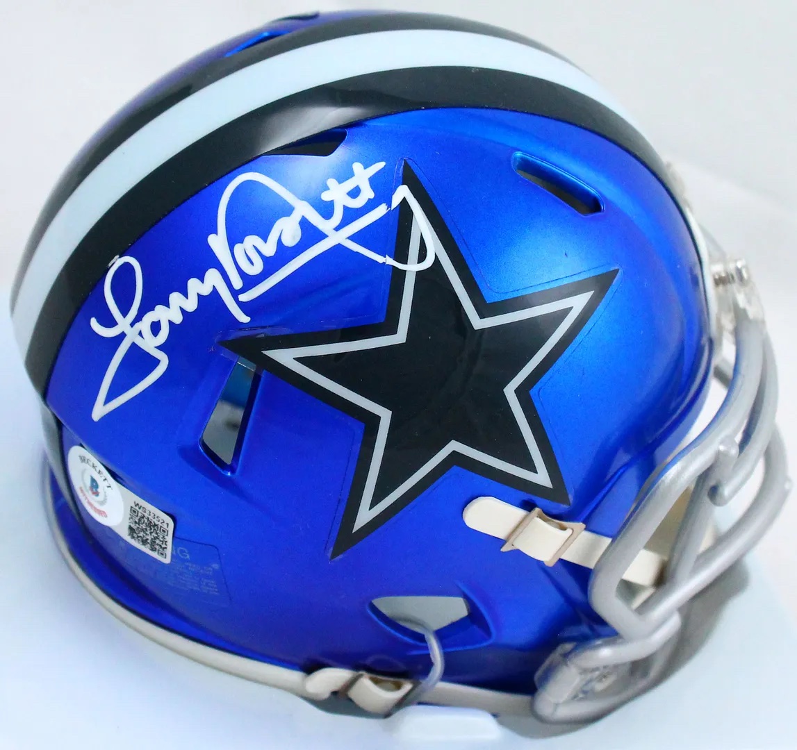 Tony Dorsett Signed Cowboys Flash Alternate Speed Mini Helmet (Beckett) at PristineAuction.com Tony Dorsett Signed Cowboys Flash Alternate Speed Mini Helmet (Beckett) at PristineAuction.com
