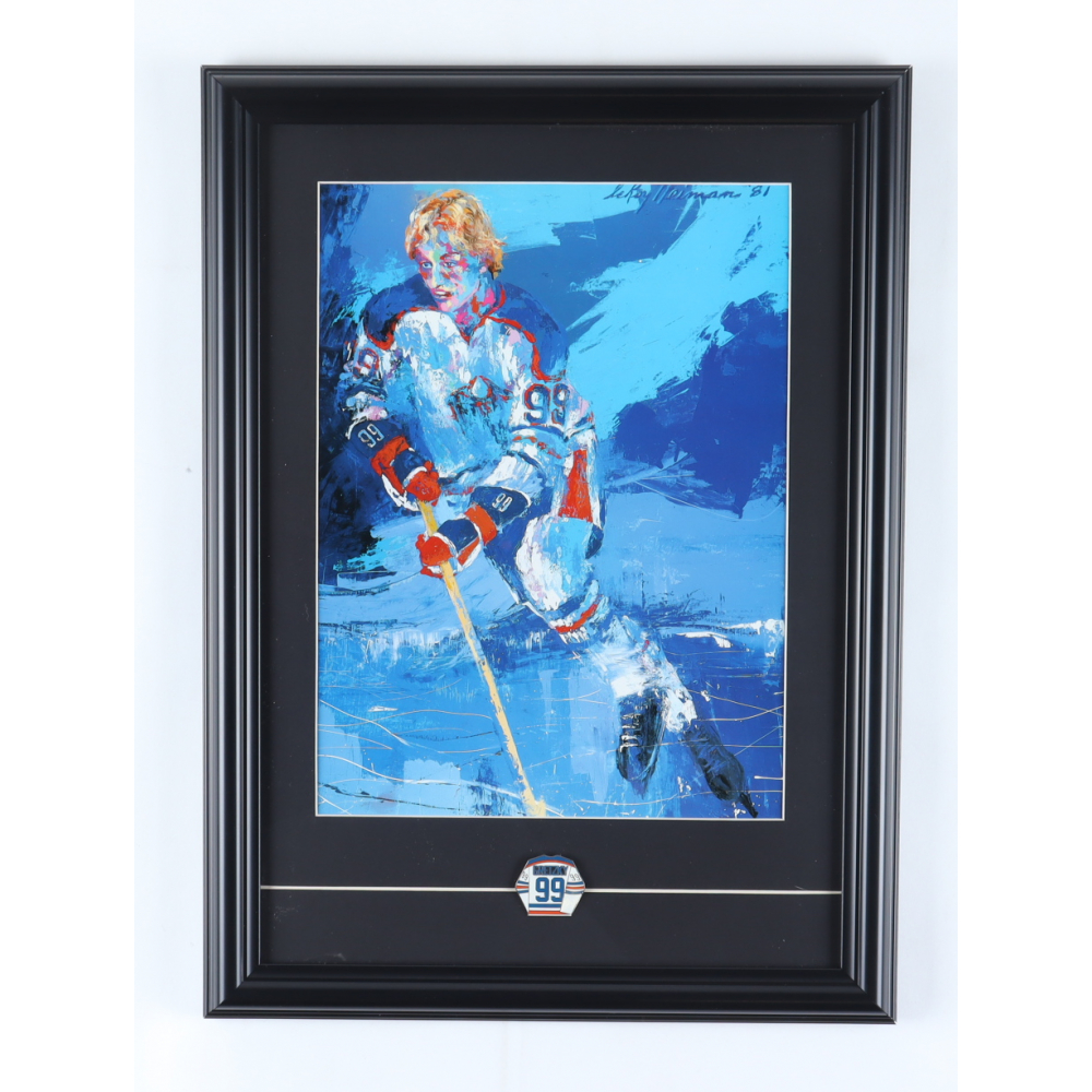 LeRoy Neiman "Wayne Gretzky" 14x19 Custom Framed Print Display with ...