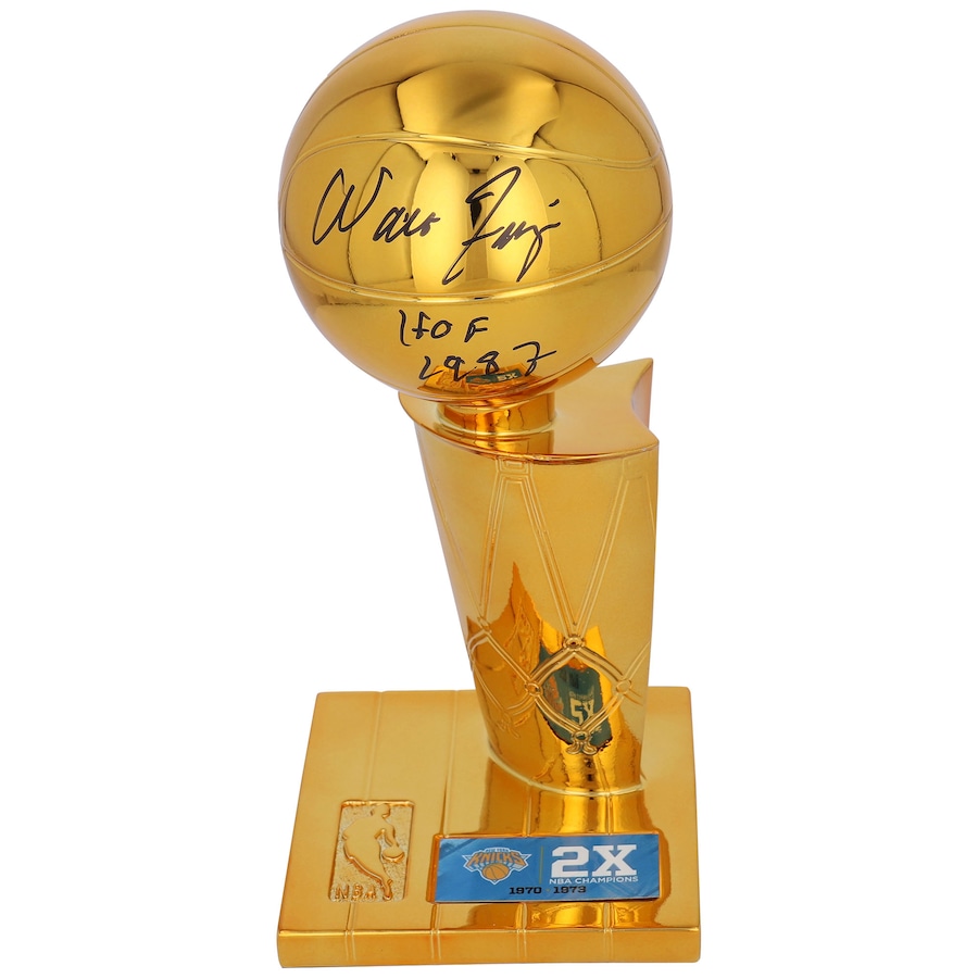 Walt Frazier Signed NBA Championship Trophy Inscribed "HOF 1987" (Fanatics) at PristineAuction.com Walt Frazier Signed NBA Championship Trophy Inscribed "HOF 1987" (Fanatics) at PristineAuction.com