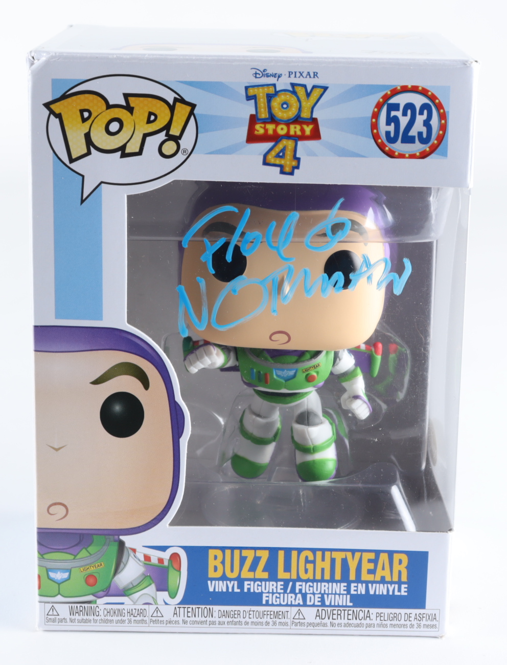 Floyd Norman Signed "Toy Story 4" #523 Buzz Lightyear Funko Pop! Vinyl Figure (JSA) at PristineAuction.com Floyd Norman Signed "Toy Story 4" #523 Buzz Lightyear Funko Pop! Vinyl Figure (JSA) at PristineAuction.com