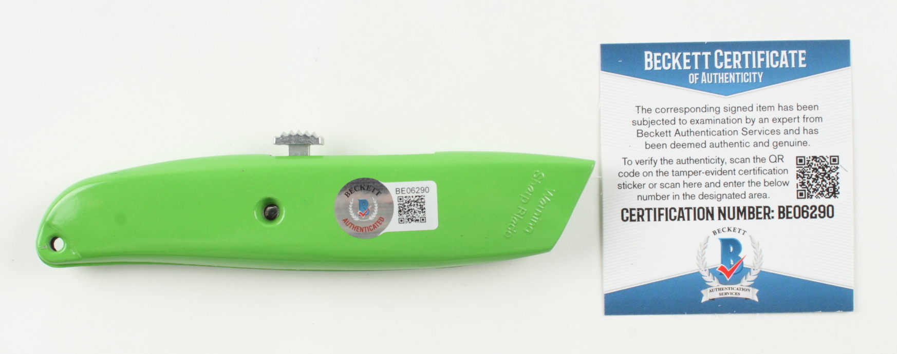 Giancarlo Esposito Signed "Breaking Bad" Box Cutter Inscribed "Gus" (Beckett) at PristineAuction.com Giancarlo Esposito Signed "Breaking Bad" Box Cutter Inscribed "Gus" (Beckett) at PristineAuction.com