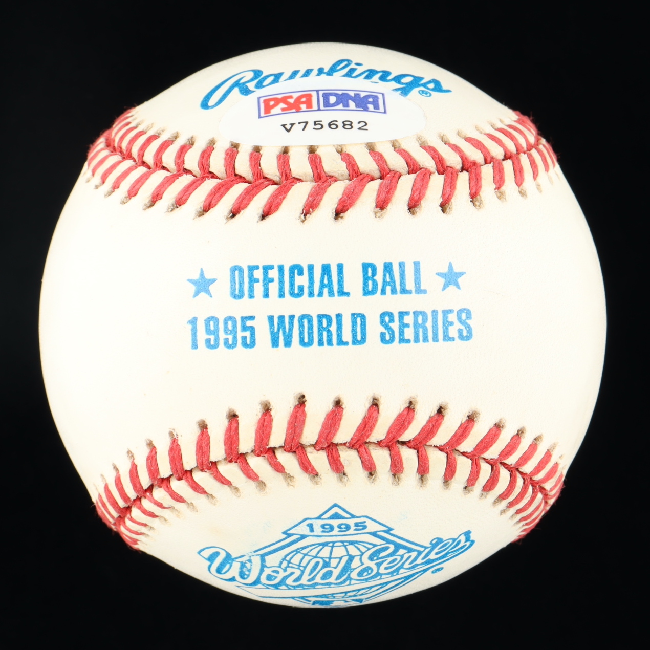 Chipper Jones Signed 1995 World Series Logo Baseball (PSA) at PristineAuction.com Chipper Jones Signed 1995 World Series Logo Baseball (PSA) at PristineAuction.com